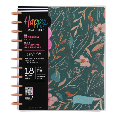 2023 Happy Planner x Spoonful of Faith Beautiful & Brave Planner - Big Horizontal Layout - 18 Months