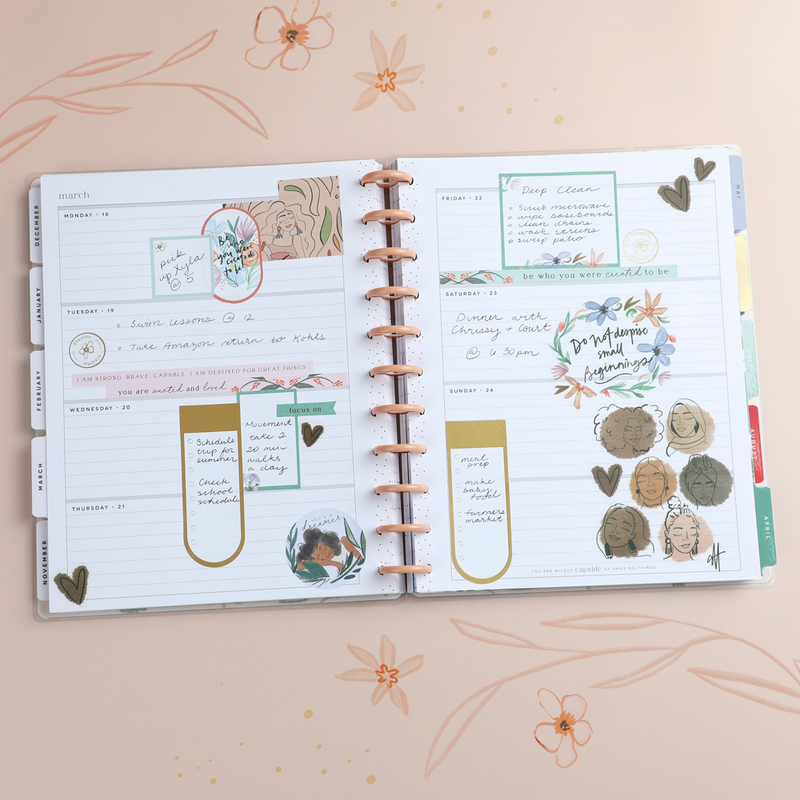 2023 Happy Planner x Spoonful of Faith Beautiful & Brave Planner - Big Horizontal Layout - 18 Months