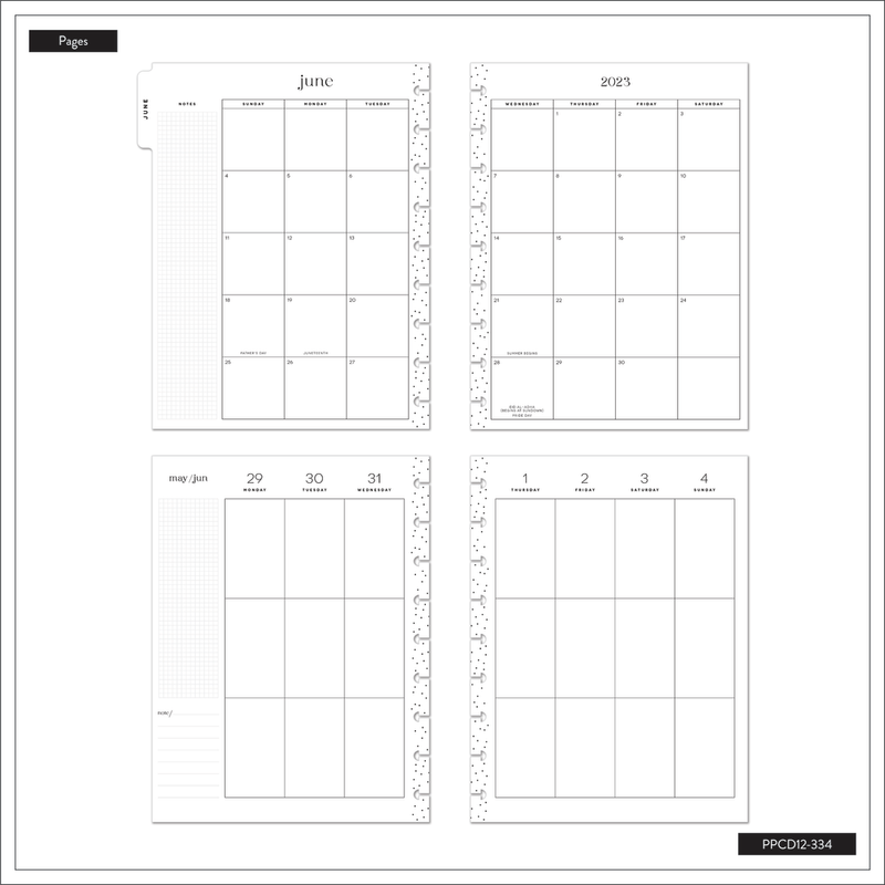 2023 Love is Love Happy Planner x The Pigeon Letters Planner - Classic Vertical Layout - 12 Months