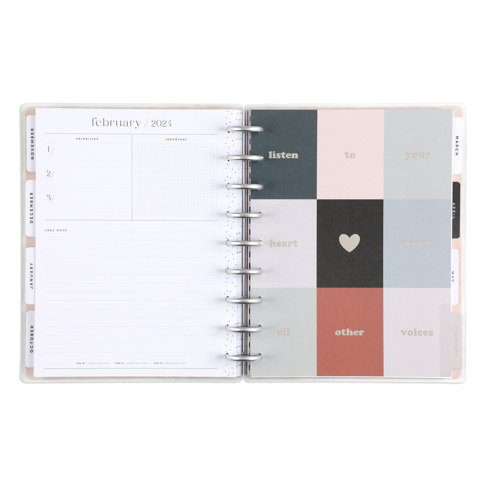2023 Mellow Feels Student Happy Planner Classic Study Habits Layout