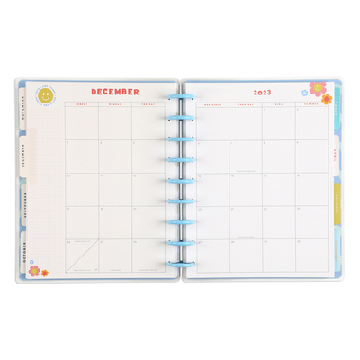 2023 Super Happy Happy Planner - Classic Dashboard Layout - 12 Months