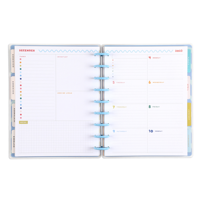 2023 Super Happy Happy Planner - Classic Dashboard Layout - 12 Months