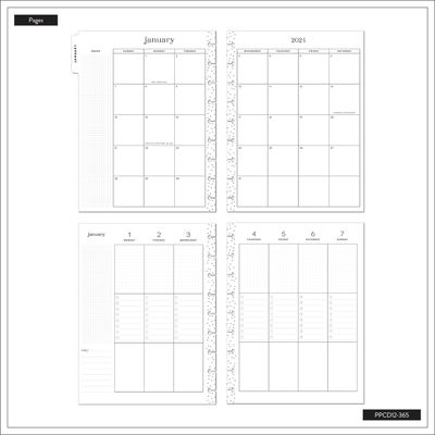 2024 Miss Maker Happy Planner - Classic Checklist Layout - 12 Months