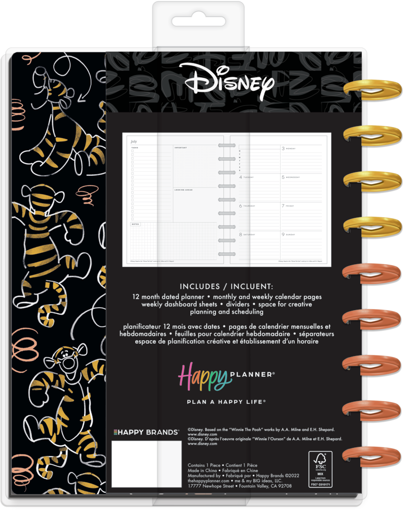  Happy Planner Disney Sticker Set for Planners, Calendars, and  Journals, Easy-Peel Disney Stickers, Scrapbook Accessories, Winnie-the-Pooh  Tigger Wonderful Things Theme, 30 Sheets, 581 Total Stickers : Office  Products