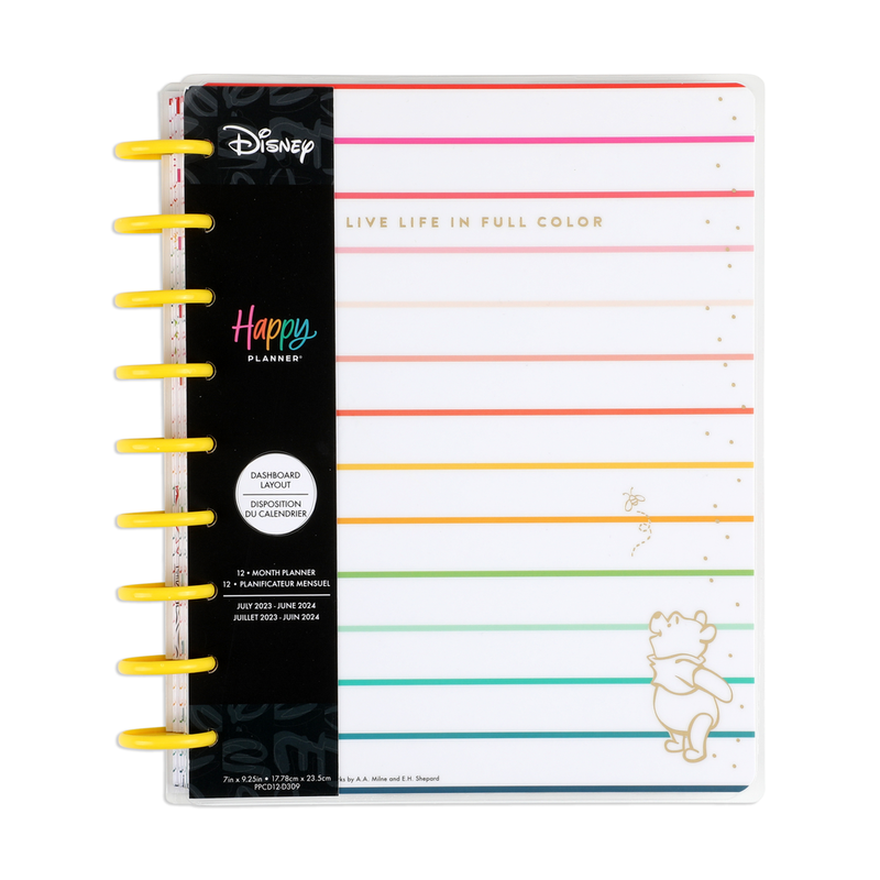 2032 DisneyÂ Winnie the Pooh True to You Happy Planner - Classic Dashboard Layout - 12 Months