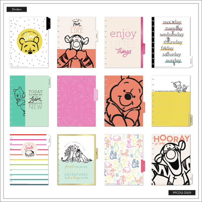 2030 DisneyÂ Winnie the Pooh True to You Happy Planner - Classic Dashboard Layout - 12 Months