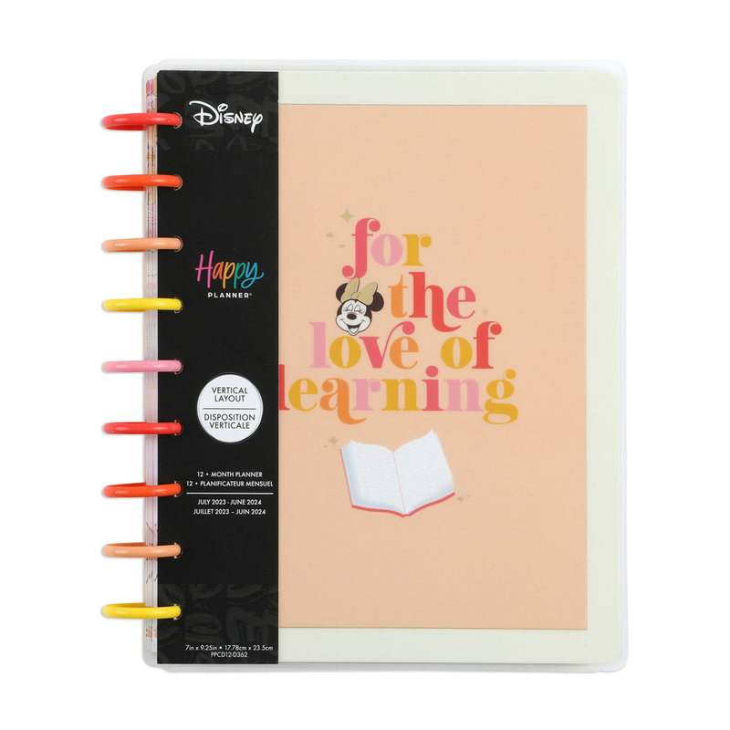 Disney Sunny Minnie Teacher | Large Value Pack Stickers | Black | [Large] | Happy Planner