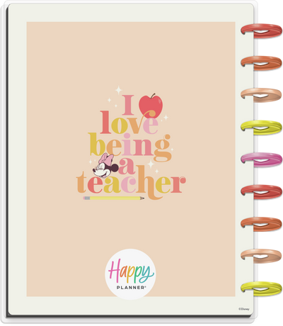 2023 Disney Sunny Minnie Teacher Happy Planner - Classic Vertical Layout - 12 Months