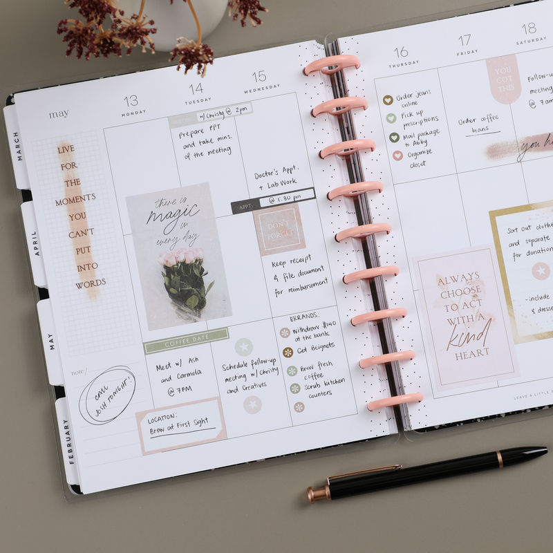 2023 Moody Florals Happy Planner - Classic Vertical Layout - 18 Months