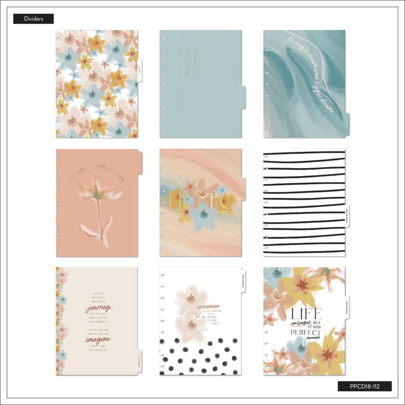 2023 Softly Modern Happy Planner - Classic Vertical Layout - 18 Months