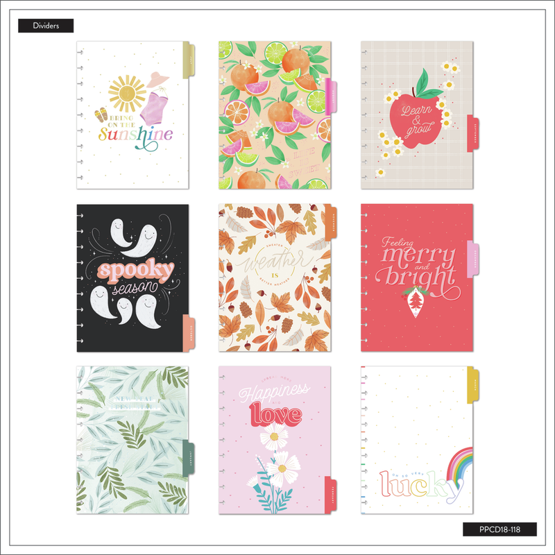 2023 Seasonal Whimsy Happy Planner - Classic Vertical Layout - 18 Months