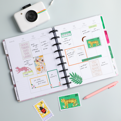 2025 Happy Planner x Tània Garcia Bright Travels Planner - Classic Vertical Layout - 18 Months