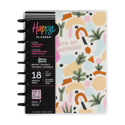 2032 Happy Planner x Tània Garcia Bright Travels Planner - Classic Vertical Layout - 18 Months
