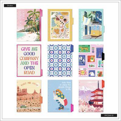 2029 Happy Planner x Tània Garcia Bright Travels Planner - Classic Vertical Layout - 18 Months