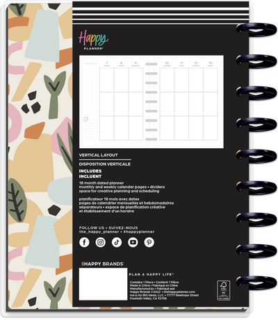 2033 Happy Planner x Tània Garcia Bright Travels Planner - Classic Vertical Layout - 18 Months