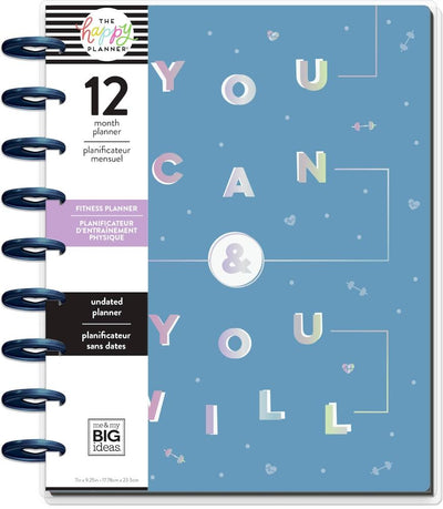 Undated You Can Classic Fitness Happy Planner - 12 Months