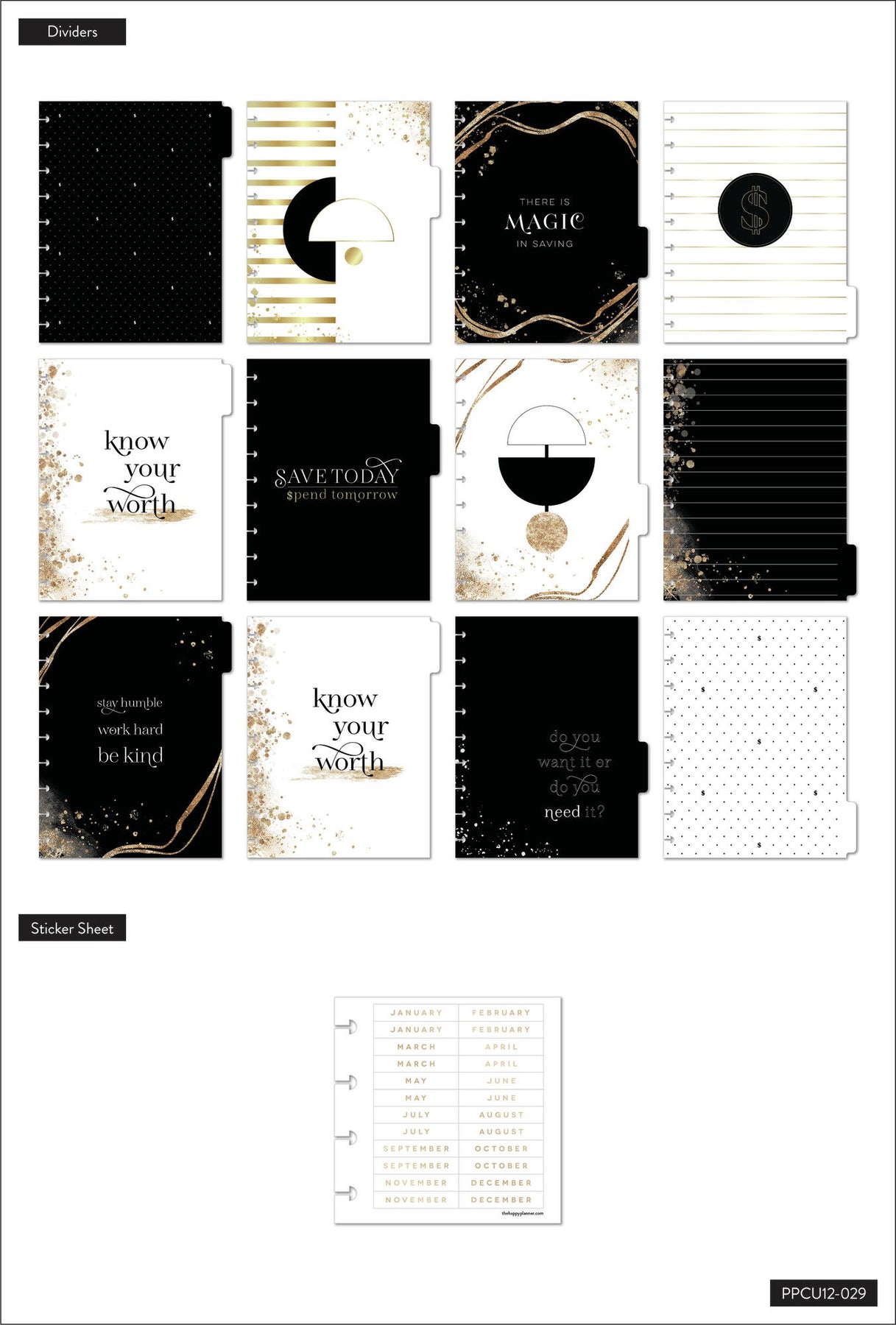 Know Your Worth Budget Classic Planner Companion – The Happy Planner