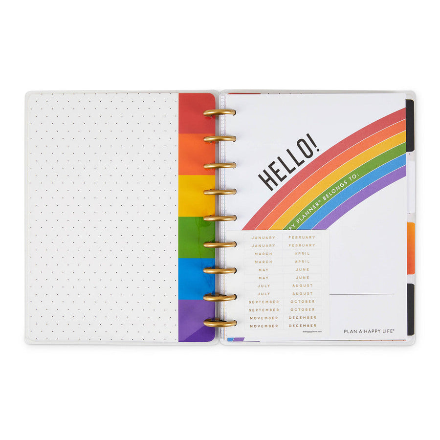 5 Pastel Color Planner Sticker Books, Rainbow, Glam, outlet Happy Planner, Set #62