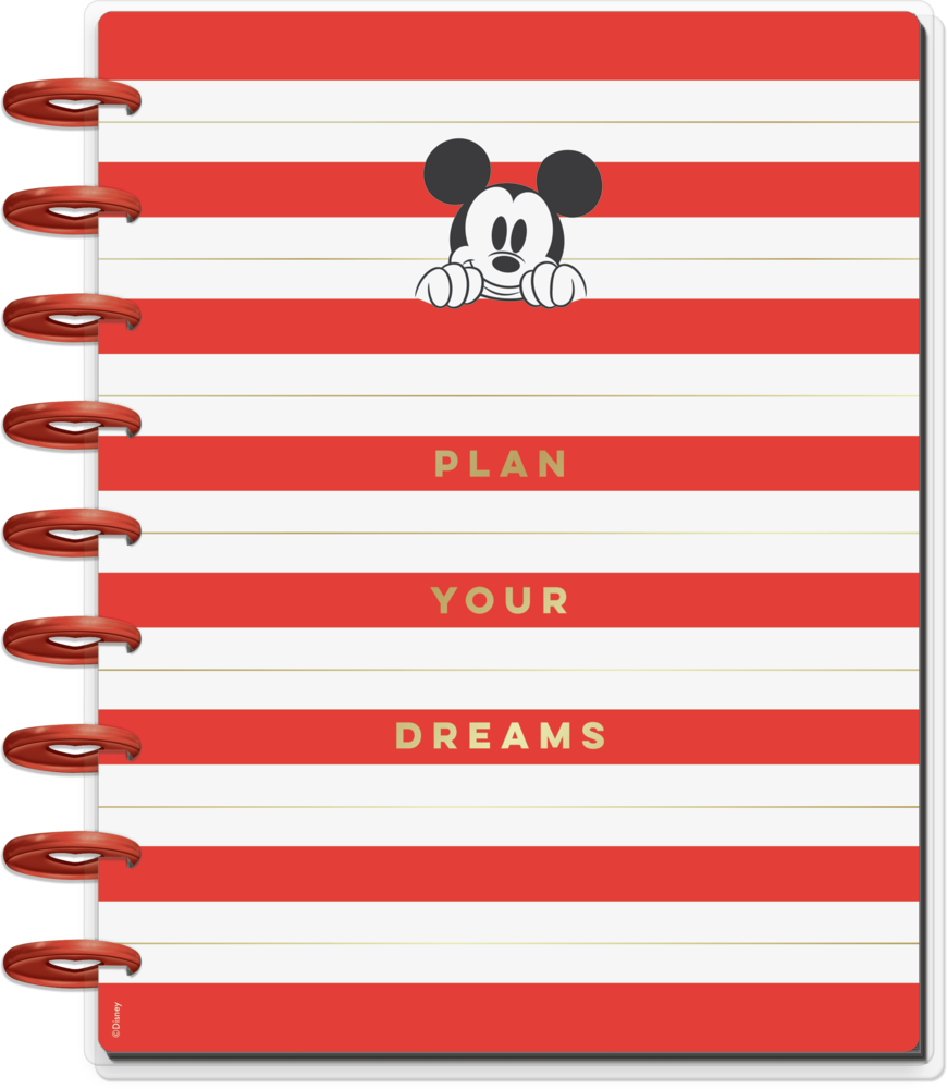 Undated Disney© Mickey Mouse Wonderful Classic Vertical Happy Planner