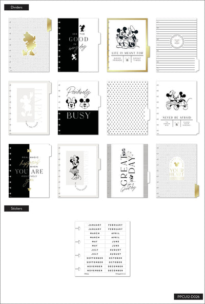 Undated Disney© Modern Mickey Mouse & Minnie Mouse Your Magic Classic Vertical Happy Planner - 12 Months