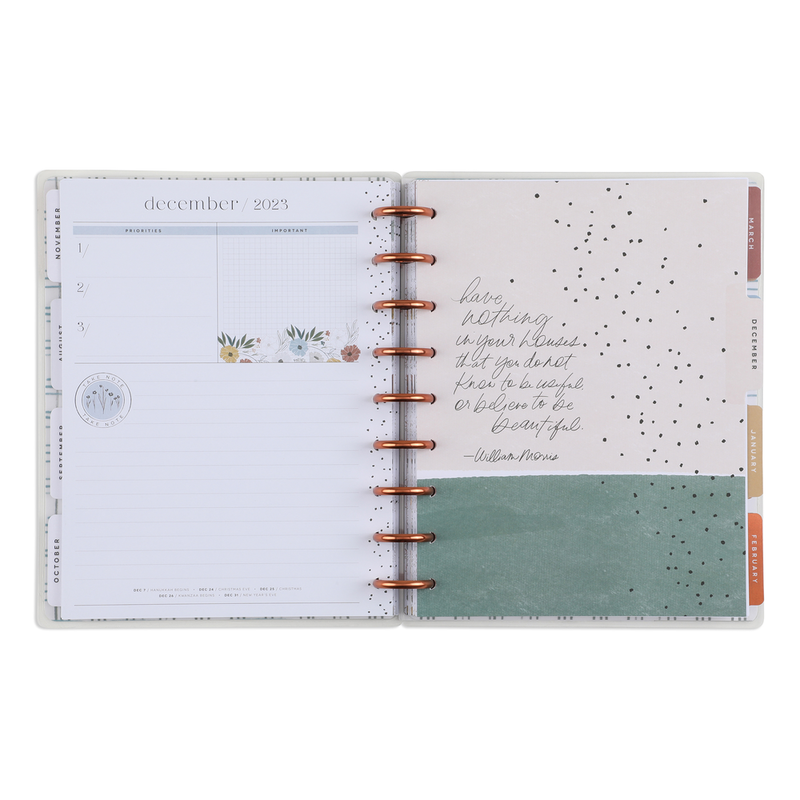 2023 DELUXE Homesteader Happy Planner - Classic Dashboard Layout  - 18 Months