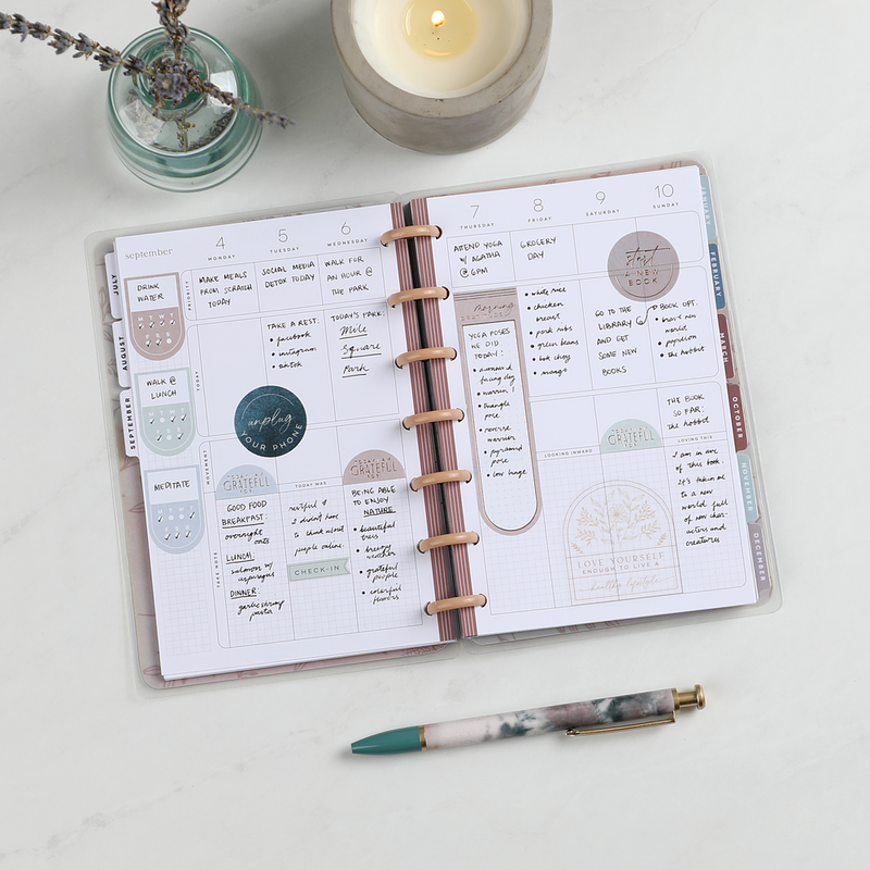 2023 Heal From Within Happy Planner - Mini Wellness Layout - 12 Months
