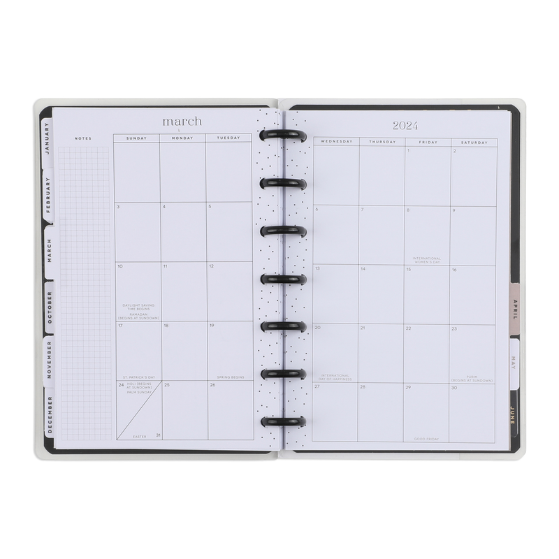 2023 Modern Months Happy Planner - Mini Dashboard Layout - 12 Months