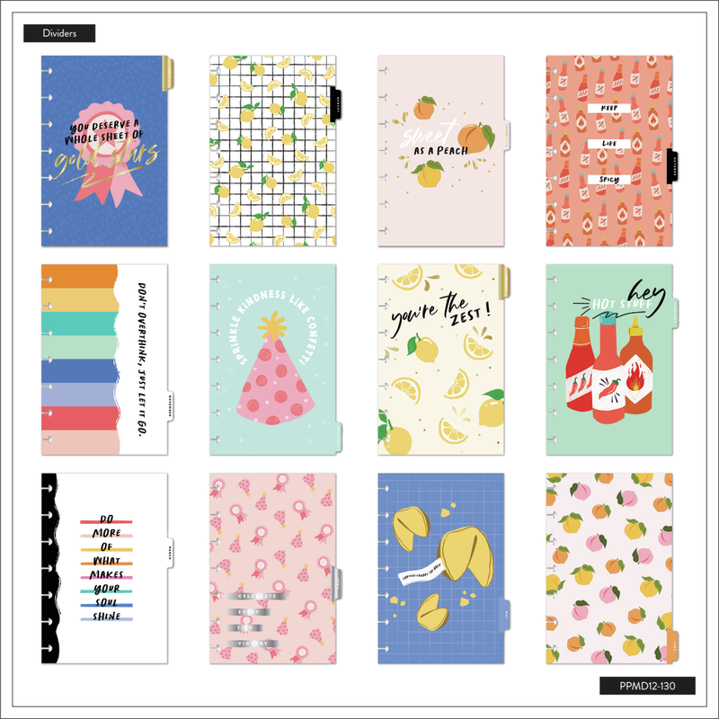 2023 Fun Illustrations Happy Planner - Mini Vertical Layout - 12 Months