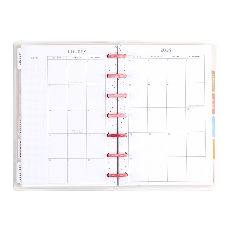 2023 Cottagecore Florals Happy Planner - Mini Dashboard Layout - 12 Months