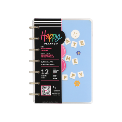 2023 Super Happy Happy Planner - Mini Horizontal Layout - 12 Months