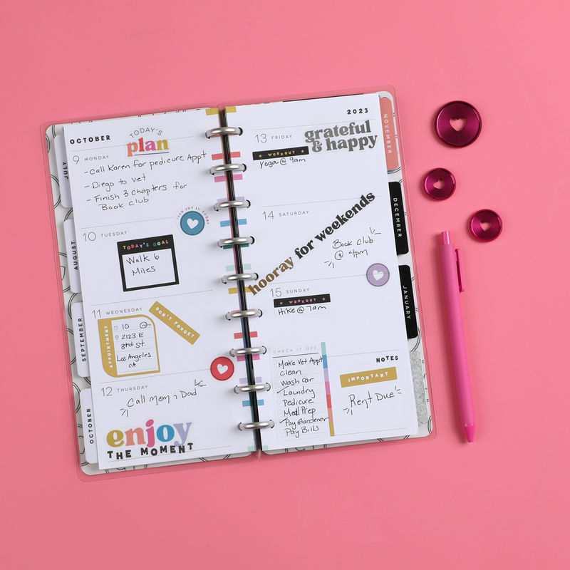 Happy Planner Classic Skinny Weekly Spread (Graph versus Dot Grid