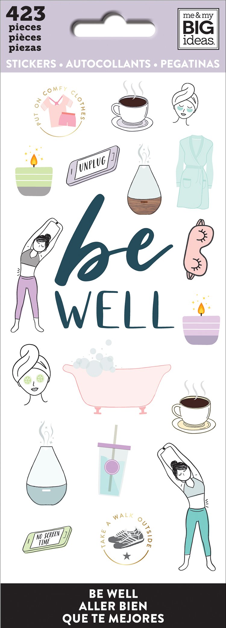 Petite Sticker Sheets - Be Well – Happy Planner