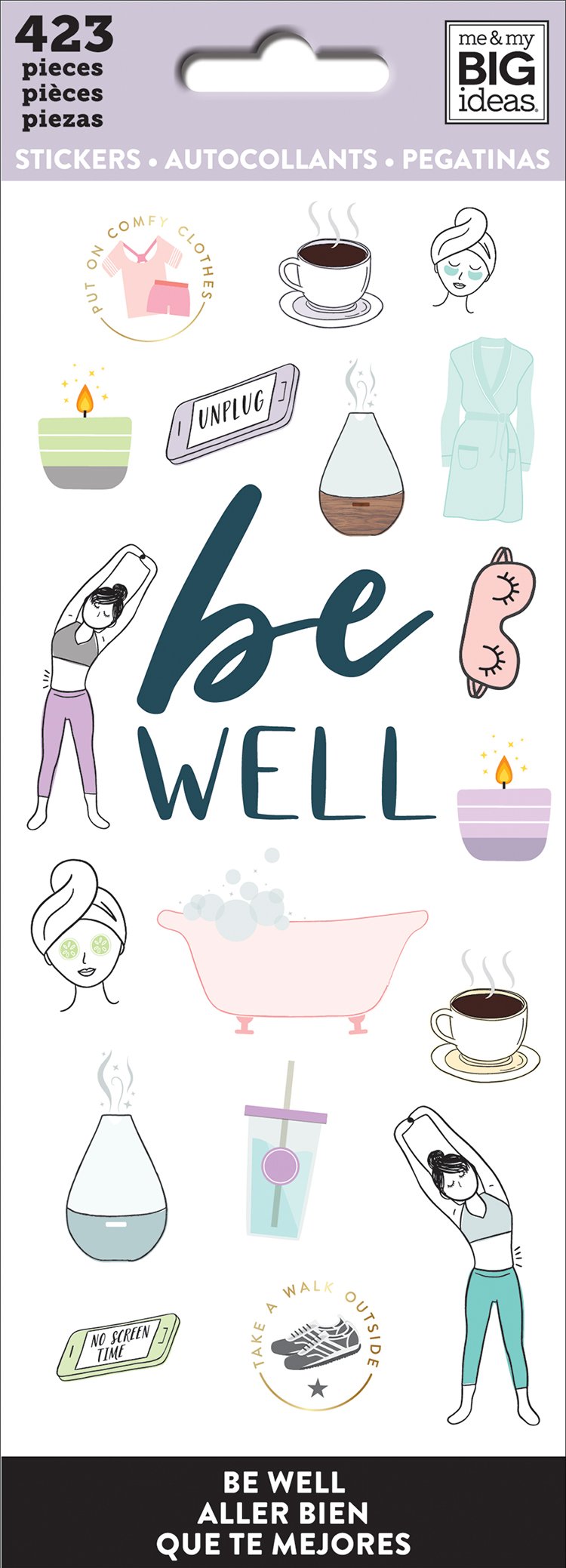 Petite Sticker Sheets - Be Well