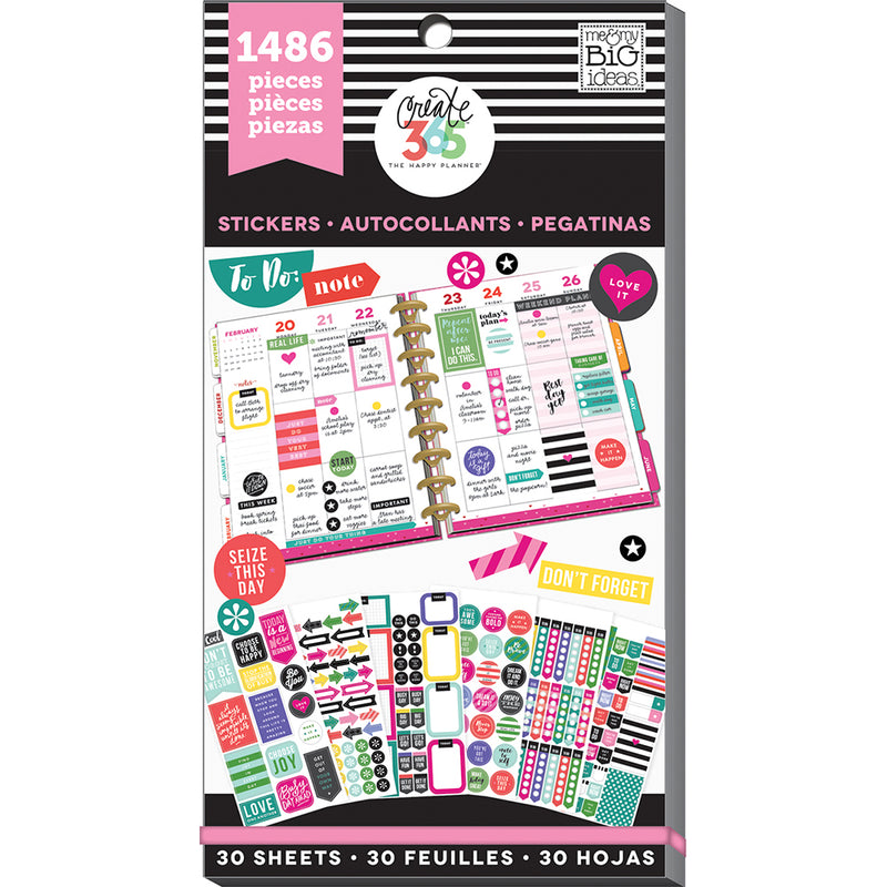 Create 365 Happy Planner Sticker Value Pack-Mini Planner Basics