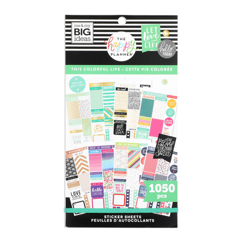 Value Pack Stickers - Color-Coordinated Sheets