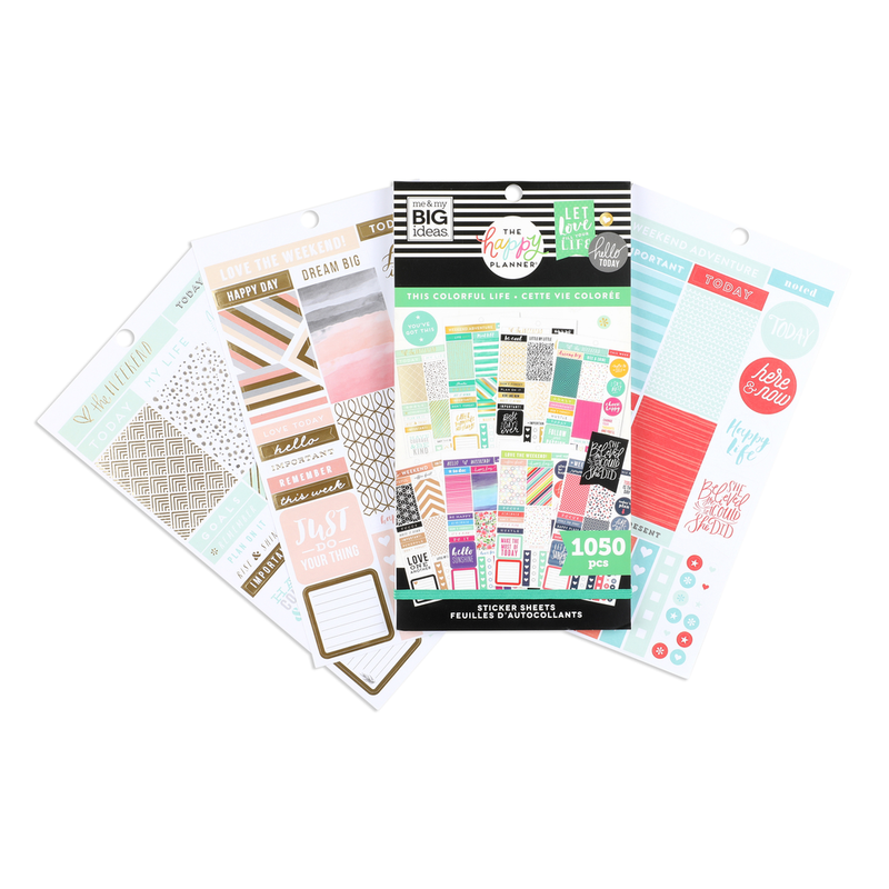 Value Pack Stickers - Color-Coordinated Sheets