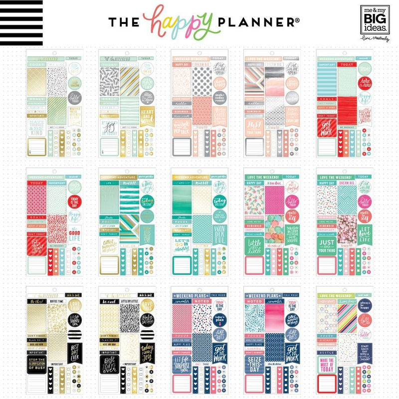 Value Pack Stickers - Color-Coordinated Sheets – The Happy Planner