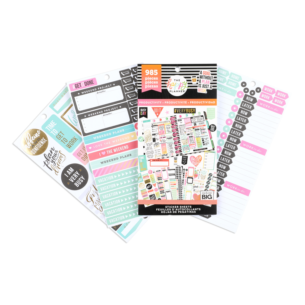 The Happy Planner Sticker Multi Pack Classic Productivity