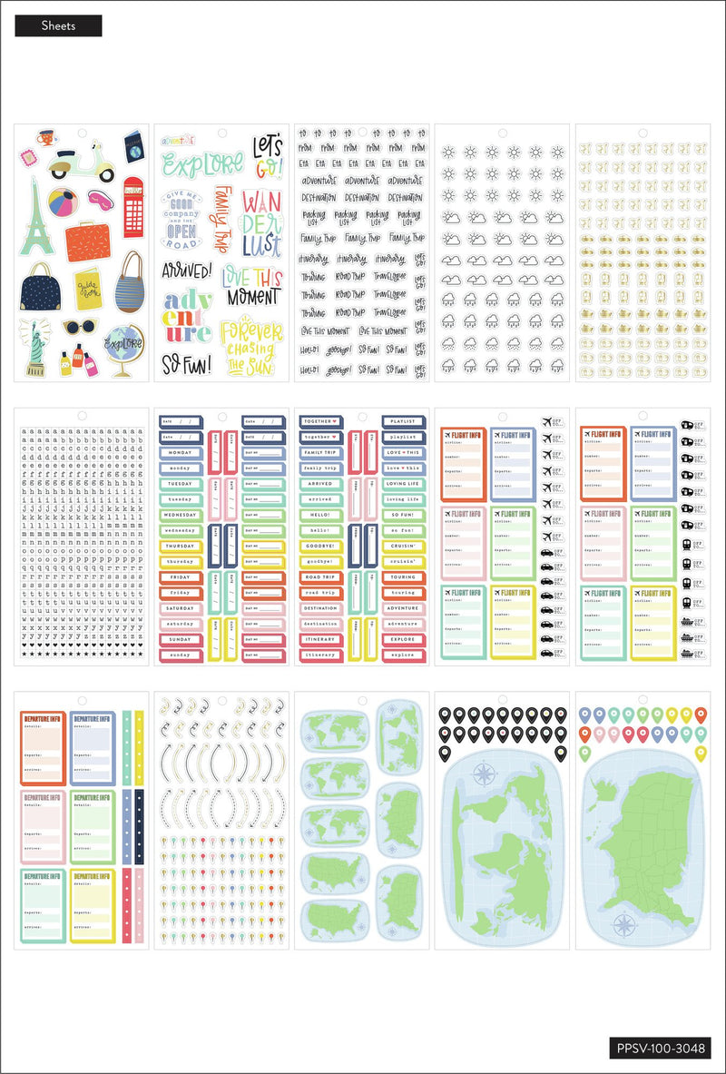 Value Pack Stickers - Travel – Happy Planner