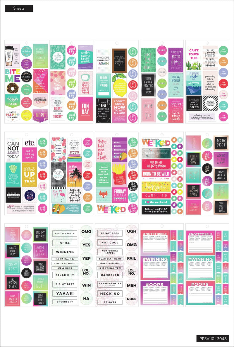 Value Pack Stickers - Sassy Plans