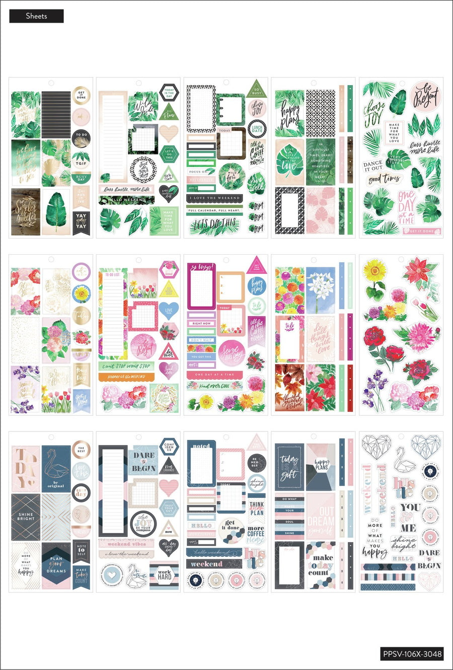 Happy 2024 Planner Color Story 460 Sticker Book