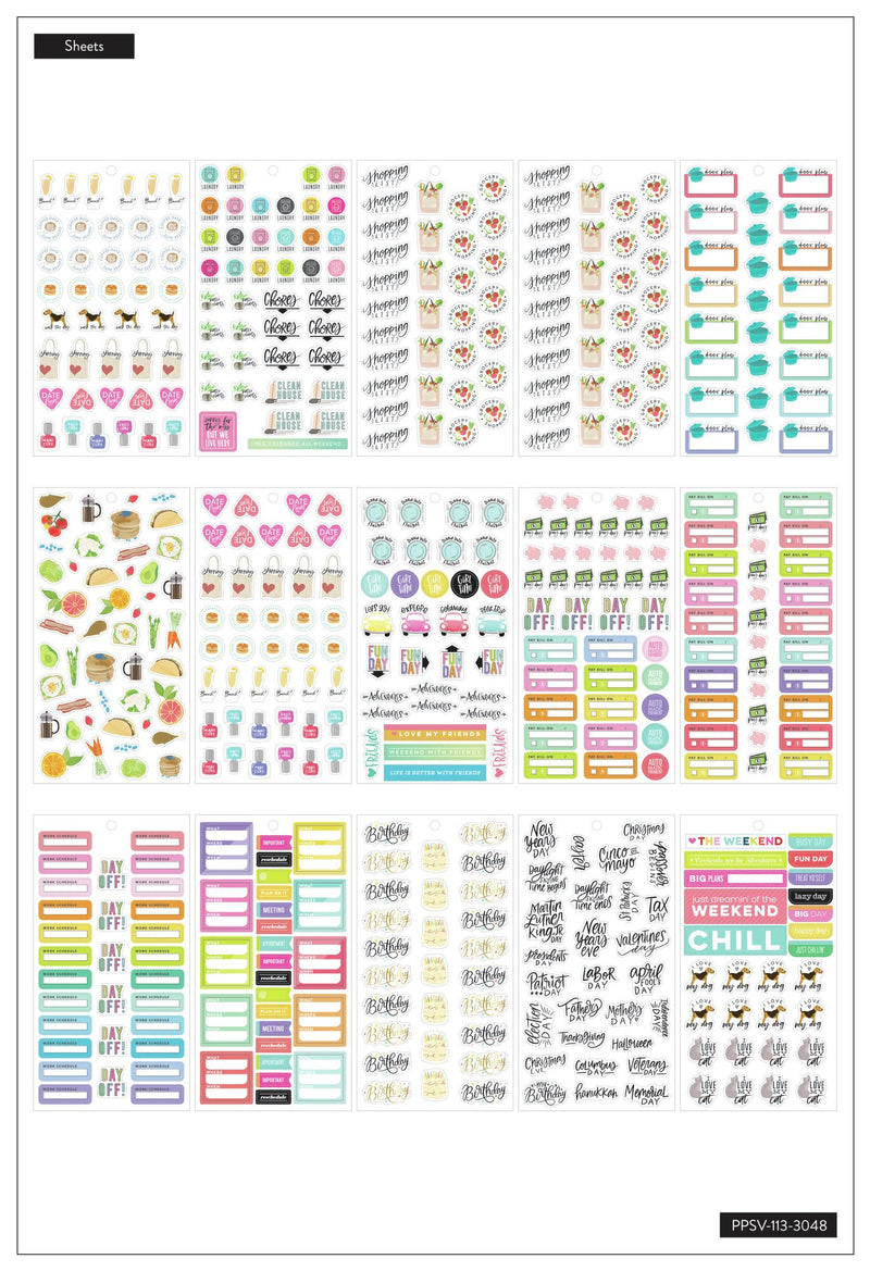 Essential Planner Stickers – Work Play Every Day