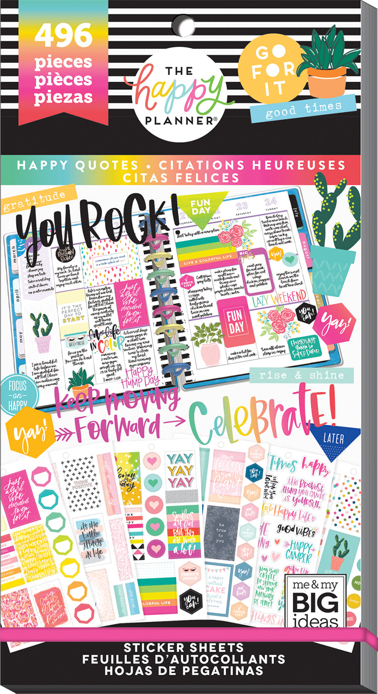 Value Pack Stickers - Happy Quotes