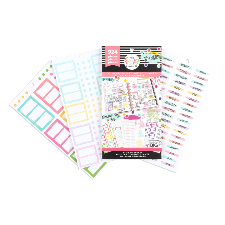 Happy deals Planner Stickers Bundle & Storage Boxes