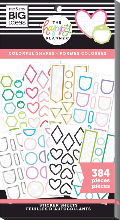 Value Pack Stickers - Colorful Shapes
