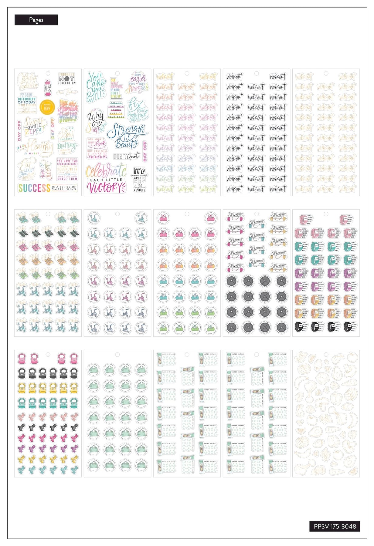  Health and Fitness Planner Stickers Set - Large Value Pack 20  Sticker Sheets - Health, Exercise, Weight Tracking and Meal Planning -  Custom Design Accessories and Supplies for Bullet Dotted Journals : Office  Products