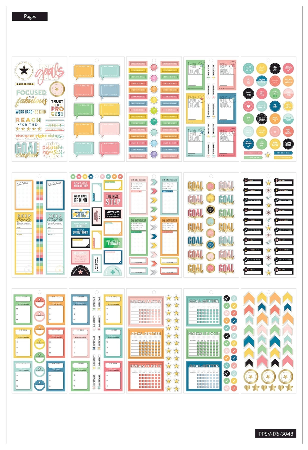 Wild Type - Value Pack Stickers – The Happy Planner