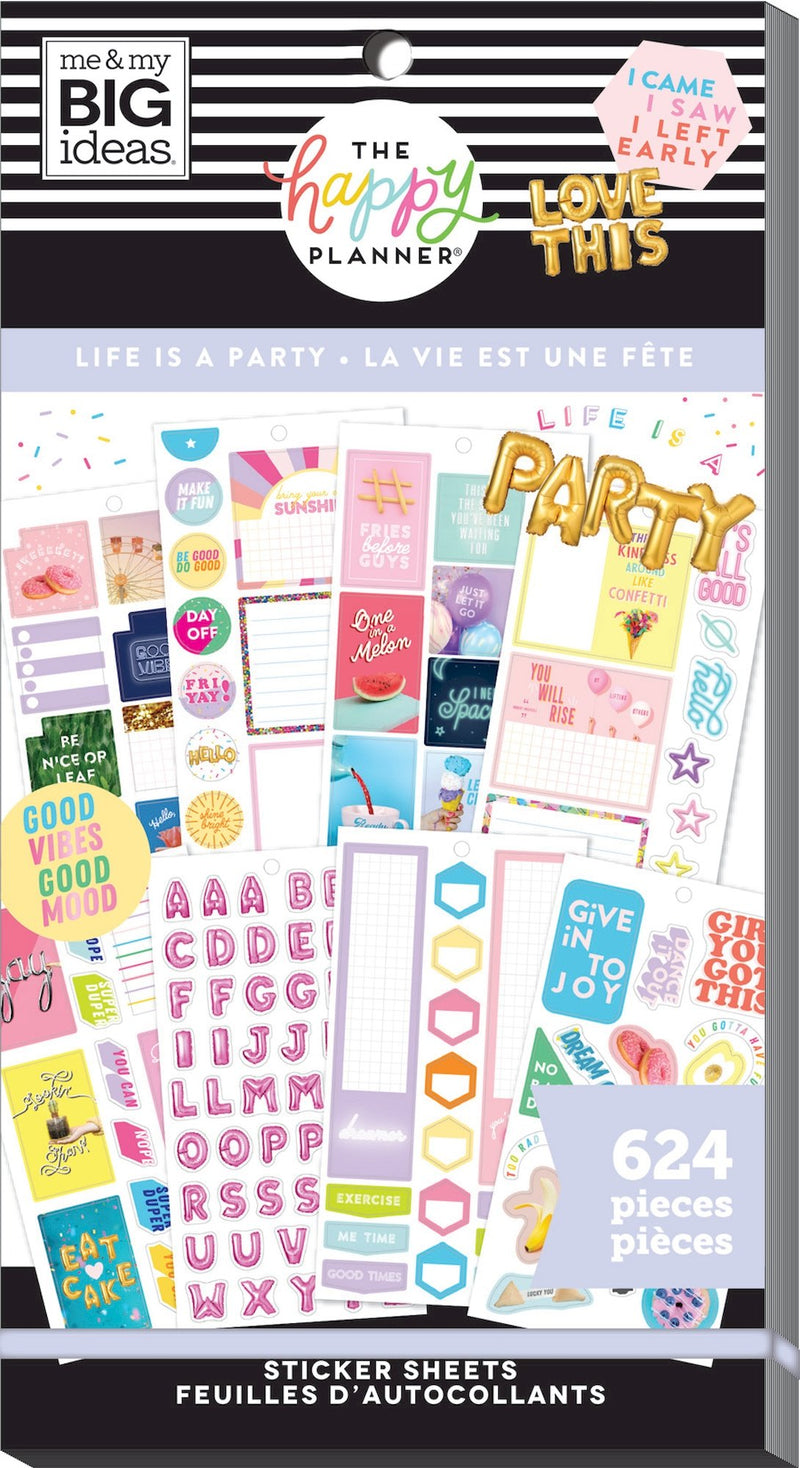 Value Pack Stickers - Life is a Party