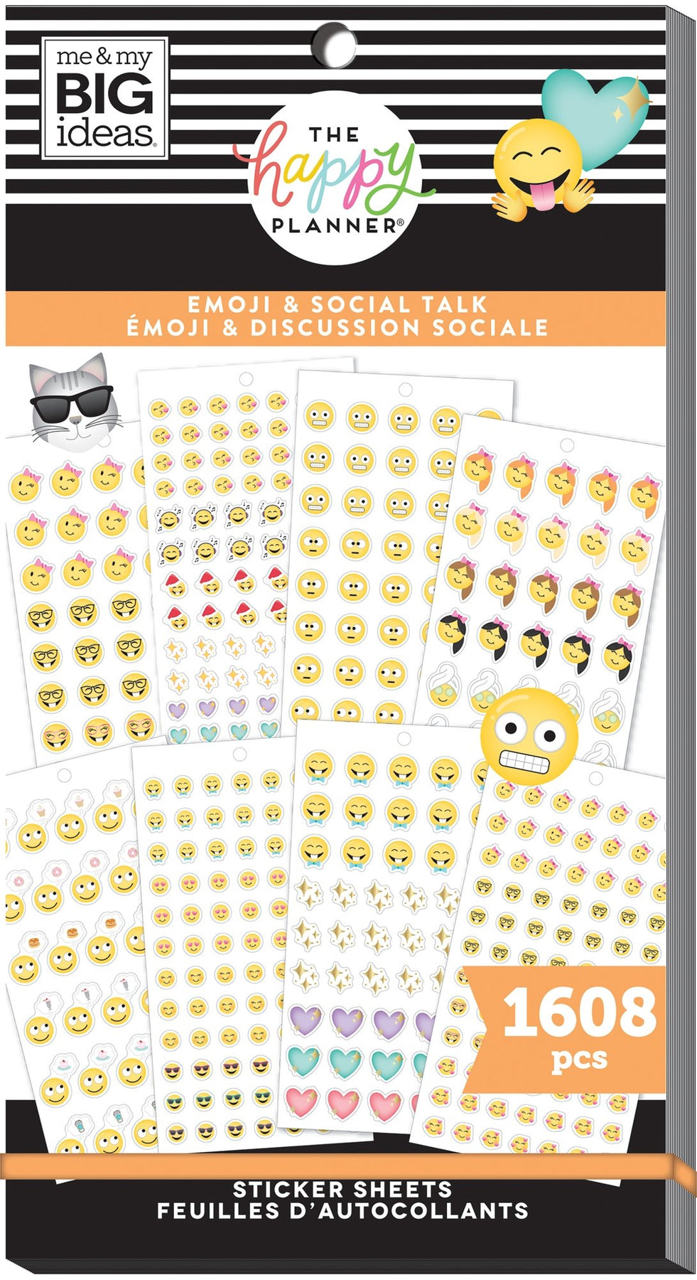Bear Emoji Planner stickers sheet