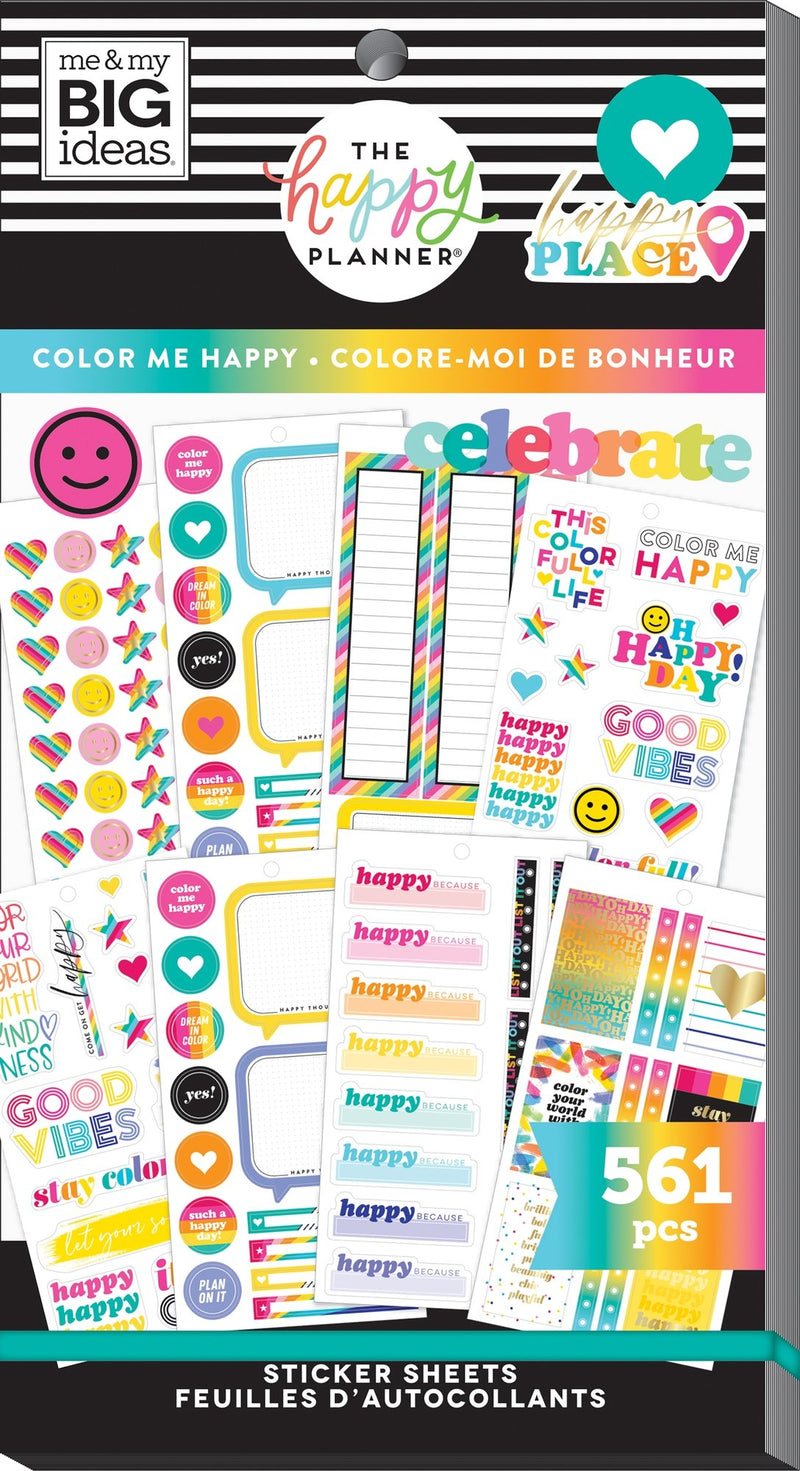 Value Pack Stickers - Color Me Happy – Happy Planner